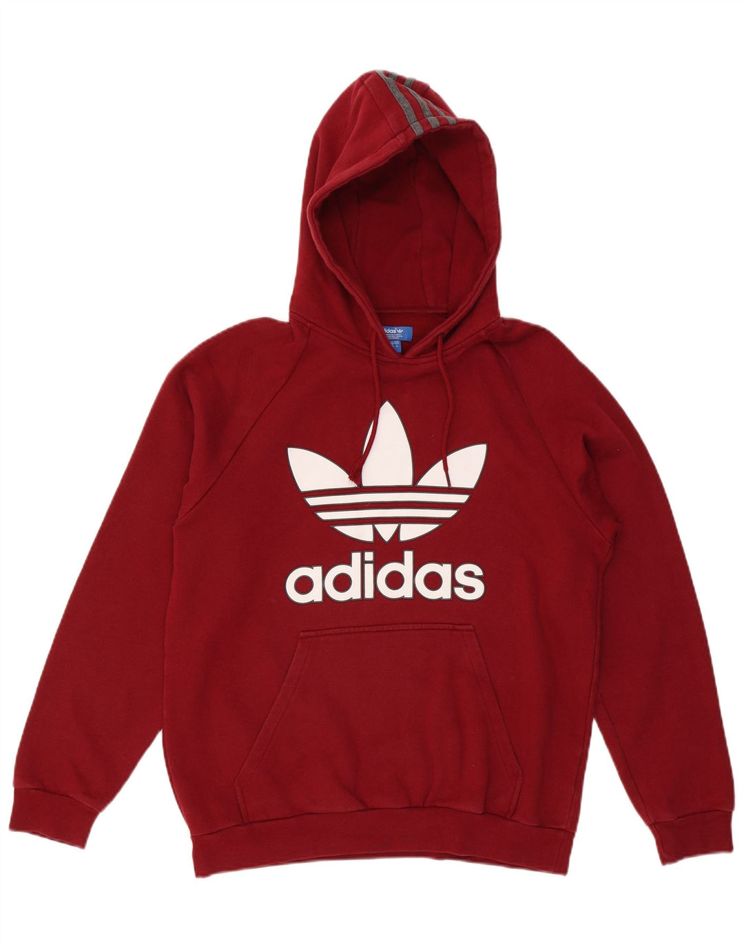 Adidas masculino gráfico moletom com capuz médio algodão marrom