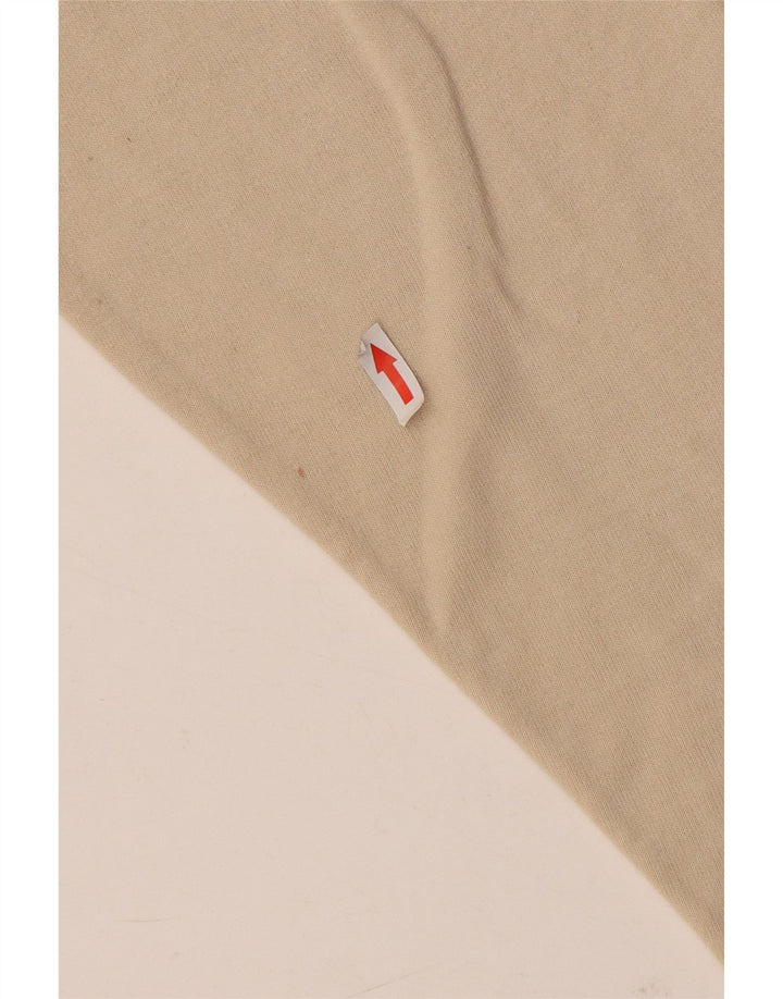 Camisa polo masculina de manga comprida Lee grande algodão bege