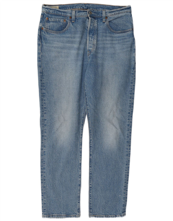 Levi's Masculino 501 Straight Jeans W32 L30 Azul Algodão
