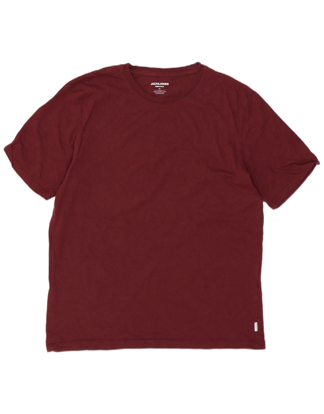 Camiseta masculina Jack & Jones Top Médio Borgonha