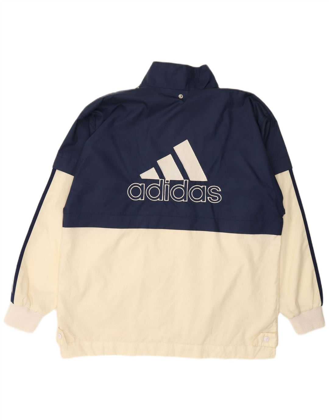 Jaqueta corta-vento masculina ADIDAS UK 40/42 médio azul marinho colorblock