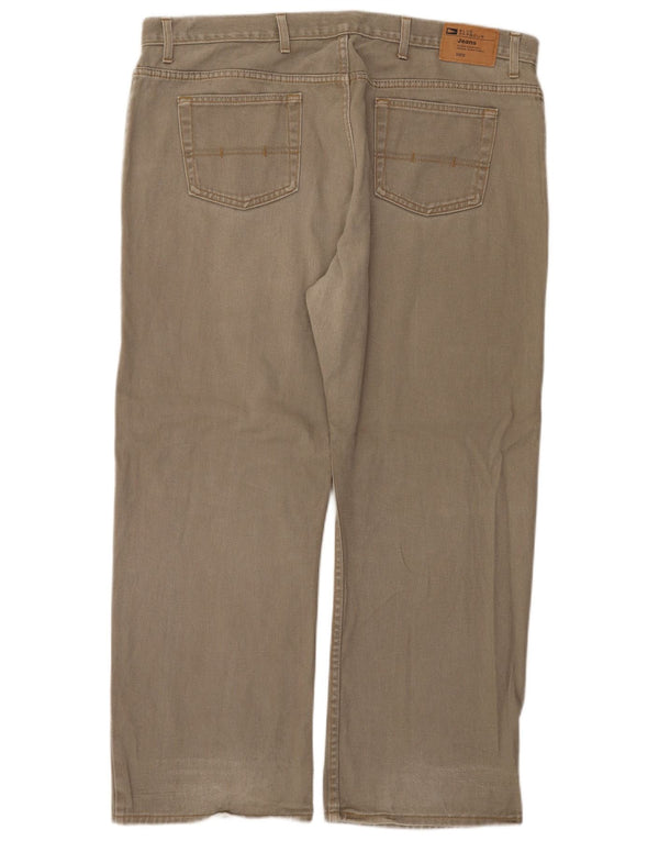 Calça masculina reta casual Marks & Spencer W42 L29 algodão cinza