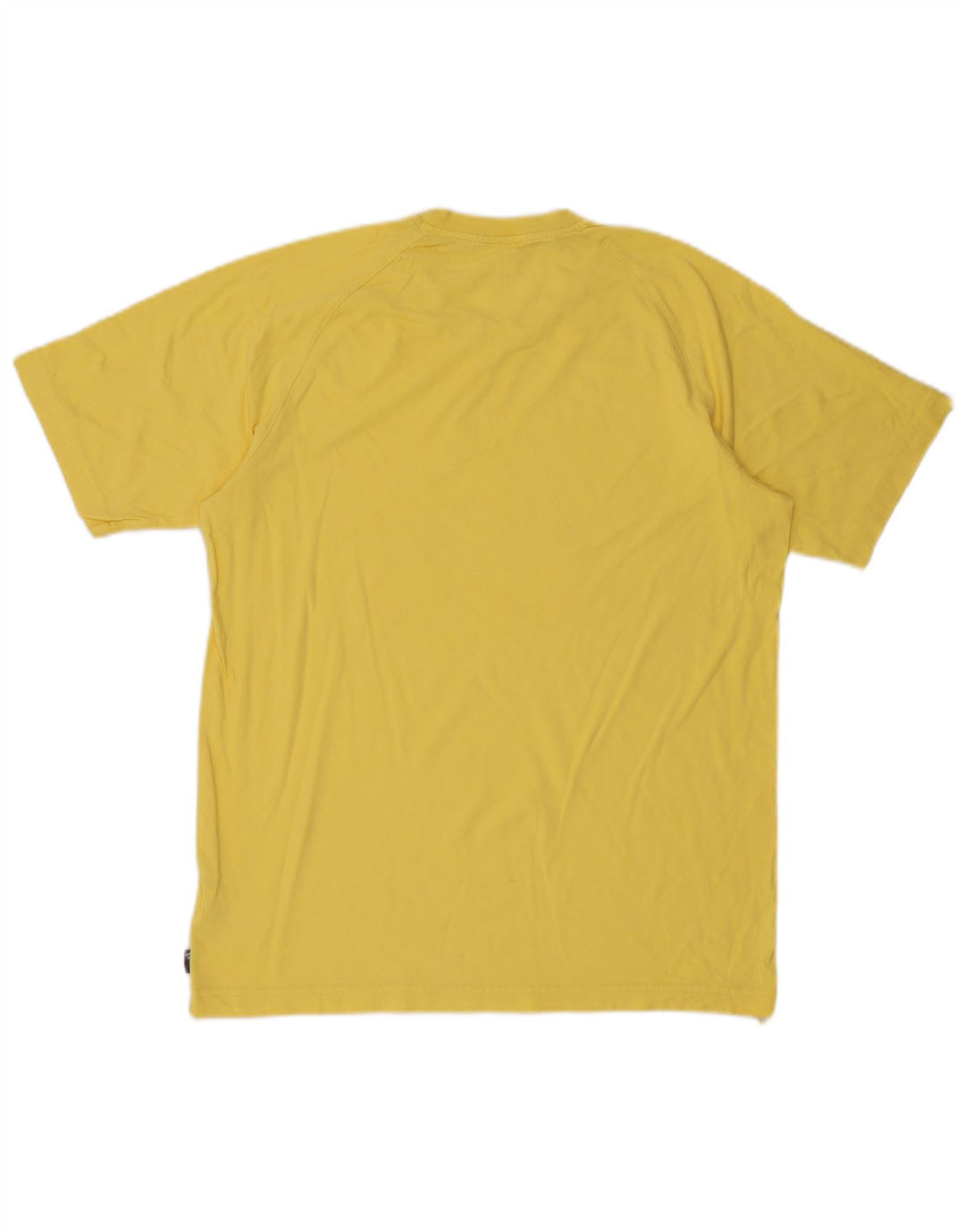 Adidas Mens Graphic T-Shirt Top Médio Algodão Amarelo