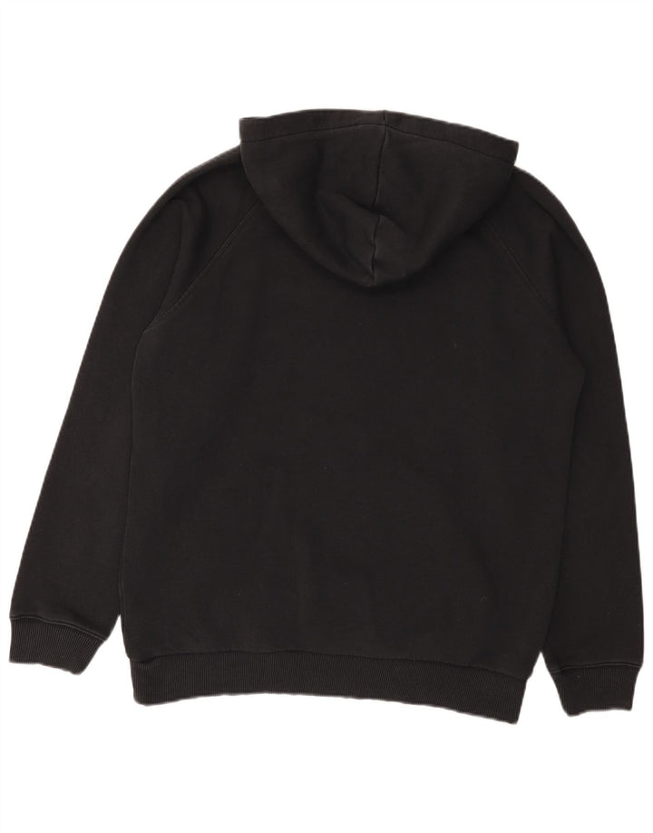 Adidas masculino gráfico moletom com capuz médio algodão preto