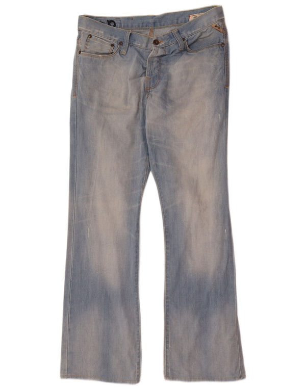 Jack & Jones Calça jeans masculina desgastada W33 L32 algodão azul