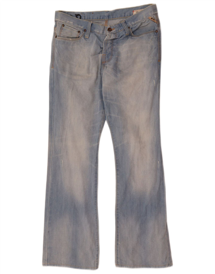 Jack & Jones Calça jeans masculina desgastada W33 L32 algodão azul