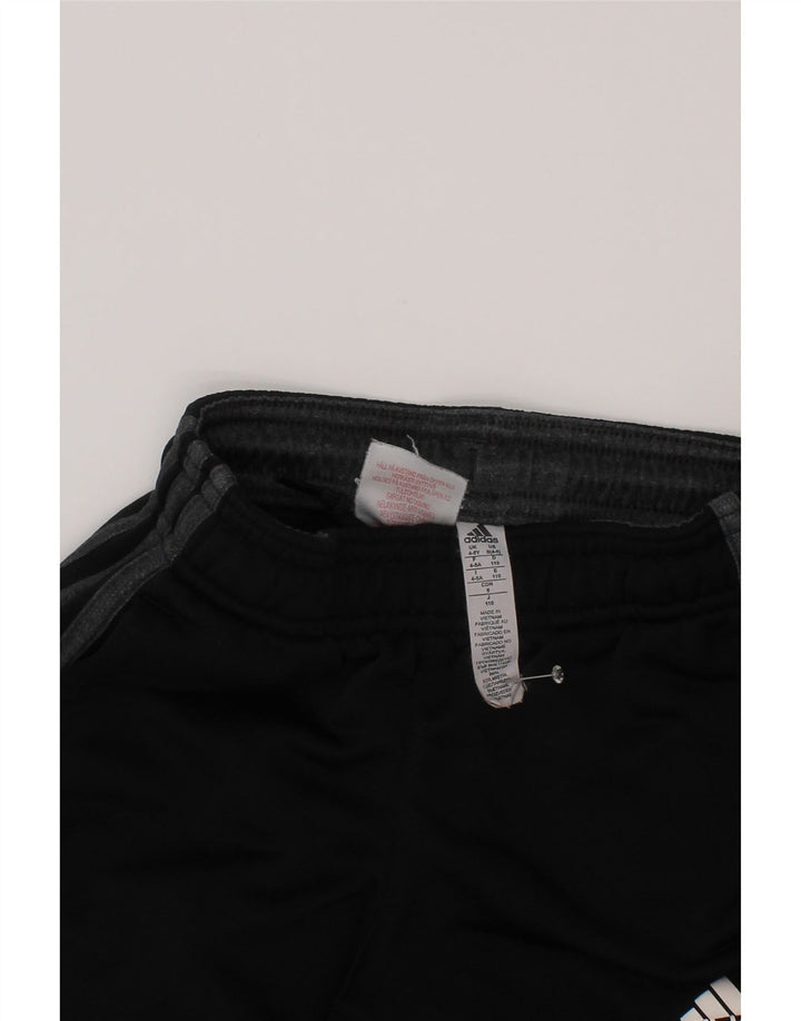 Calças de treino Adidas Boys Climalite Joggers 4-5 anos preto poliéster