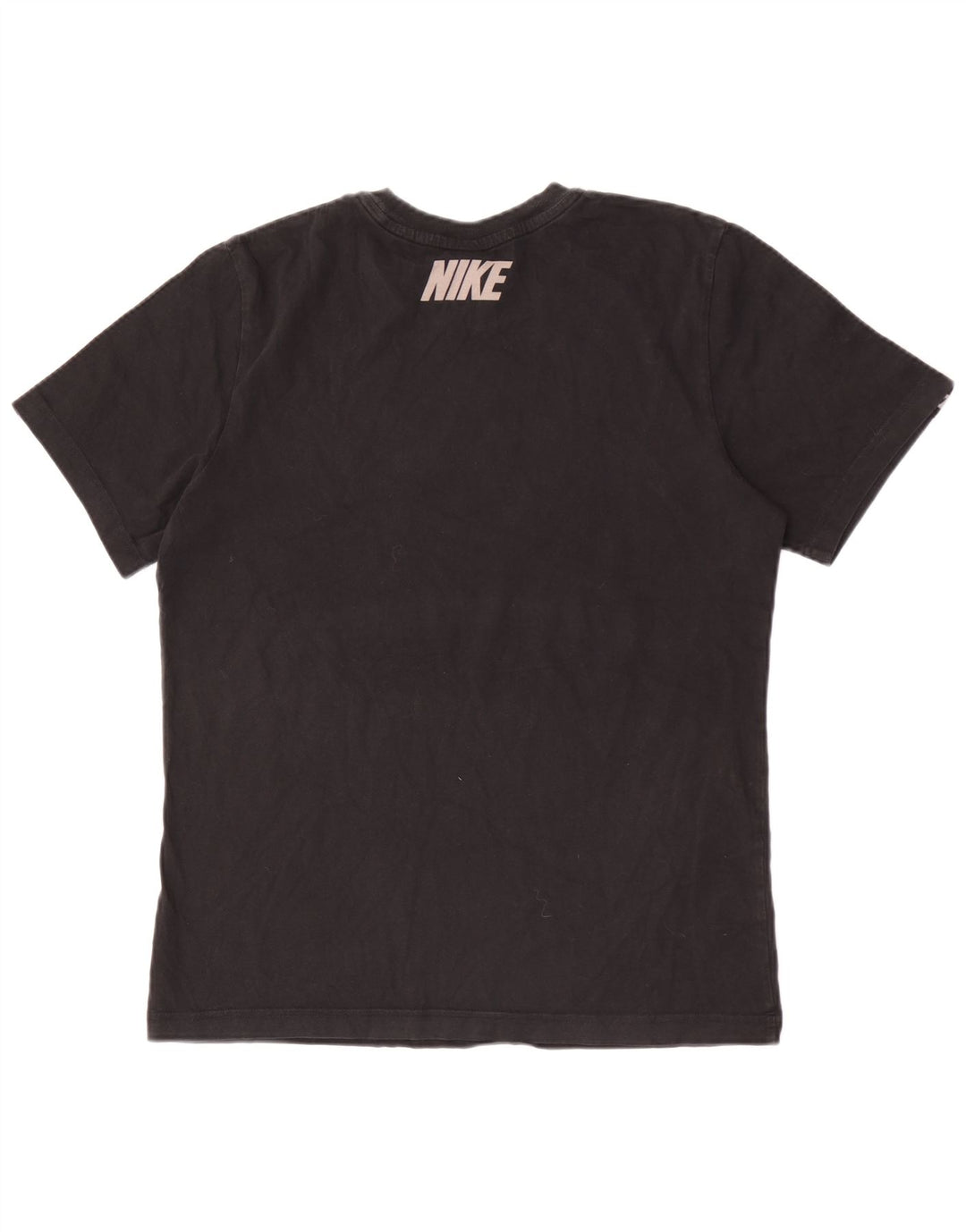 Camiseta Nike masculina gráfica Top médio preto colorblock algodão