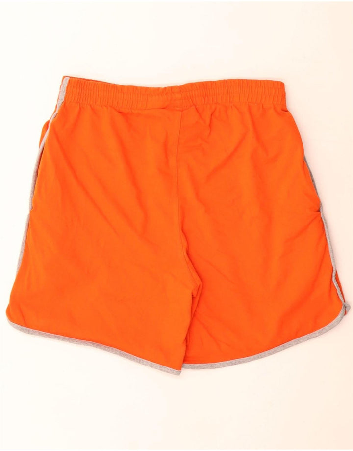 Shorts esportivos masculinos Puma grande laranja colorblock algodão