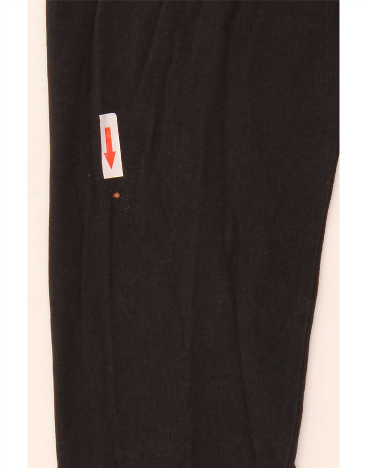 Timberland Mens Slim Fit Top Manga Longa Grande Algodão Preto