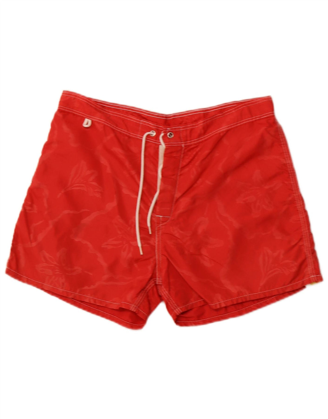 Shorts de natação masculino Sundek médio vermelho floral nylon