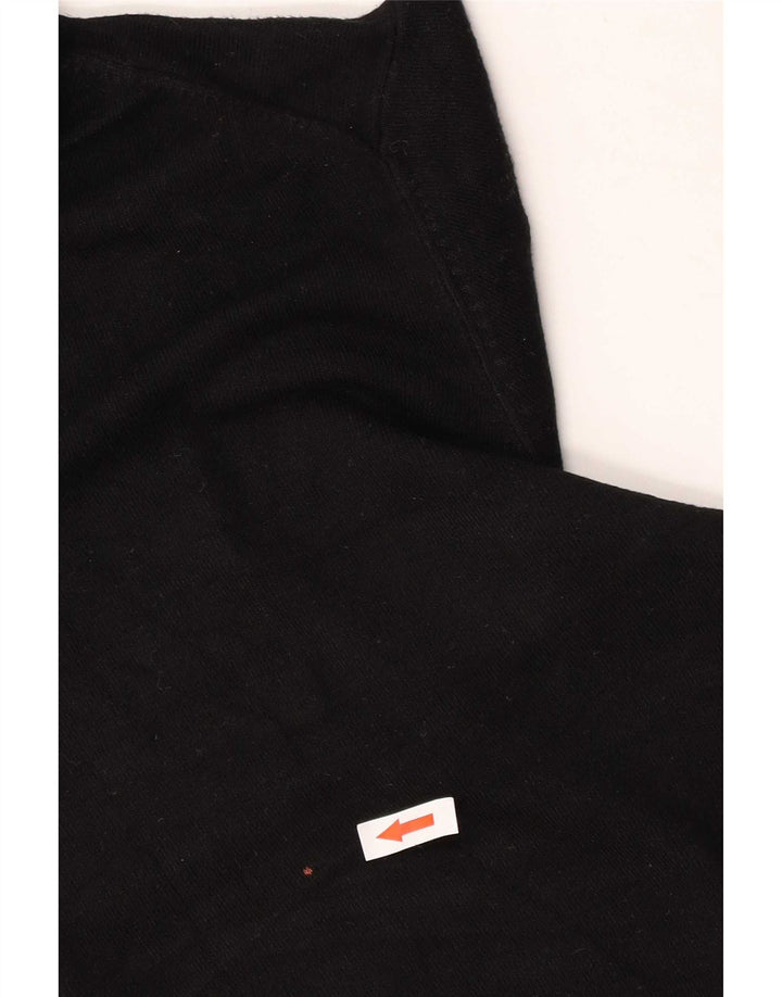 Zara Suéter feminino com gola redonda e gola redonda Reino Unido 14 médio preto