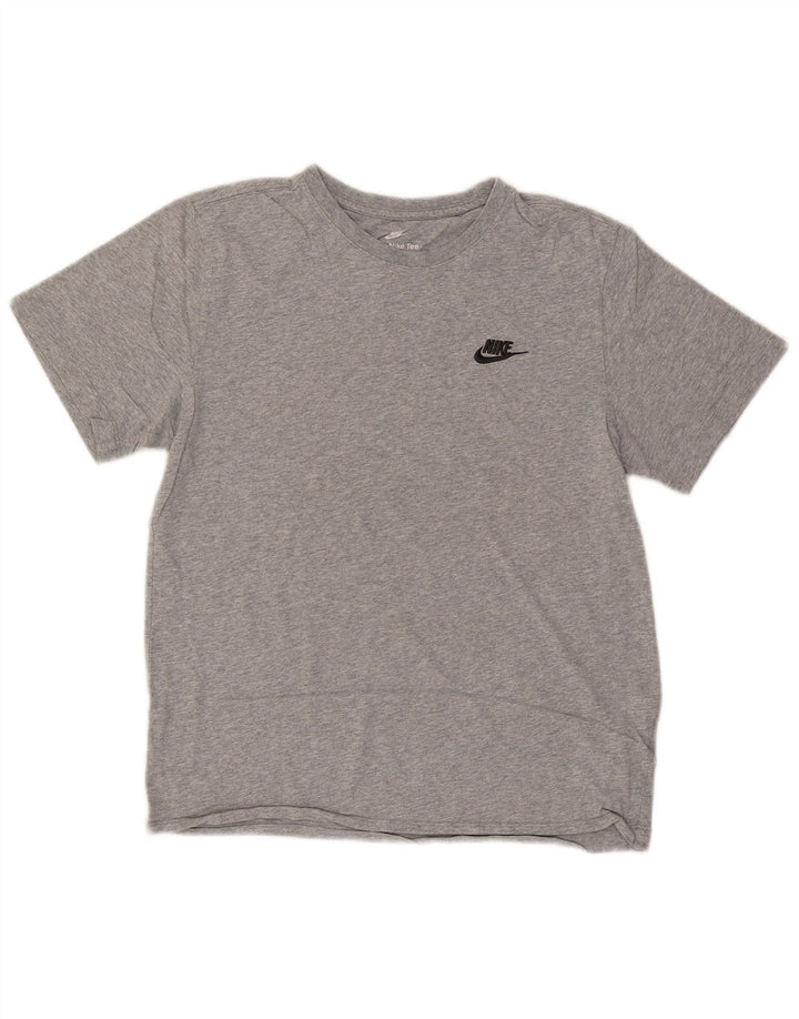 Camiseta masculina Nike Top pequeno algodão manchado cinza