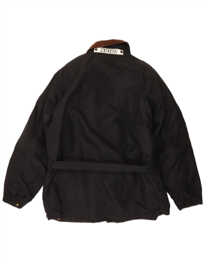 Jaqueta utilitária masculina Spidi UK 40 grande poliéster colorblock preto