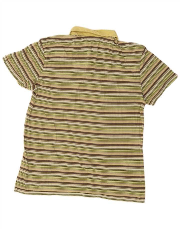 Camisa polo feminina LEE UK 18 XL algodão listrado multicolorido