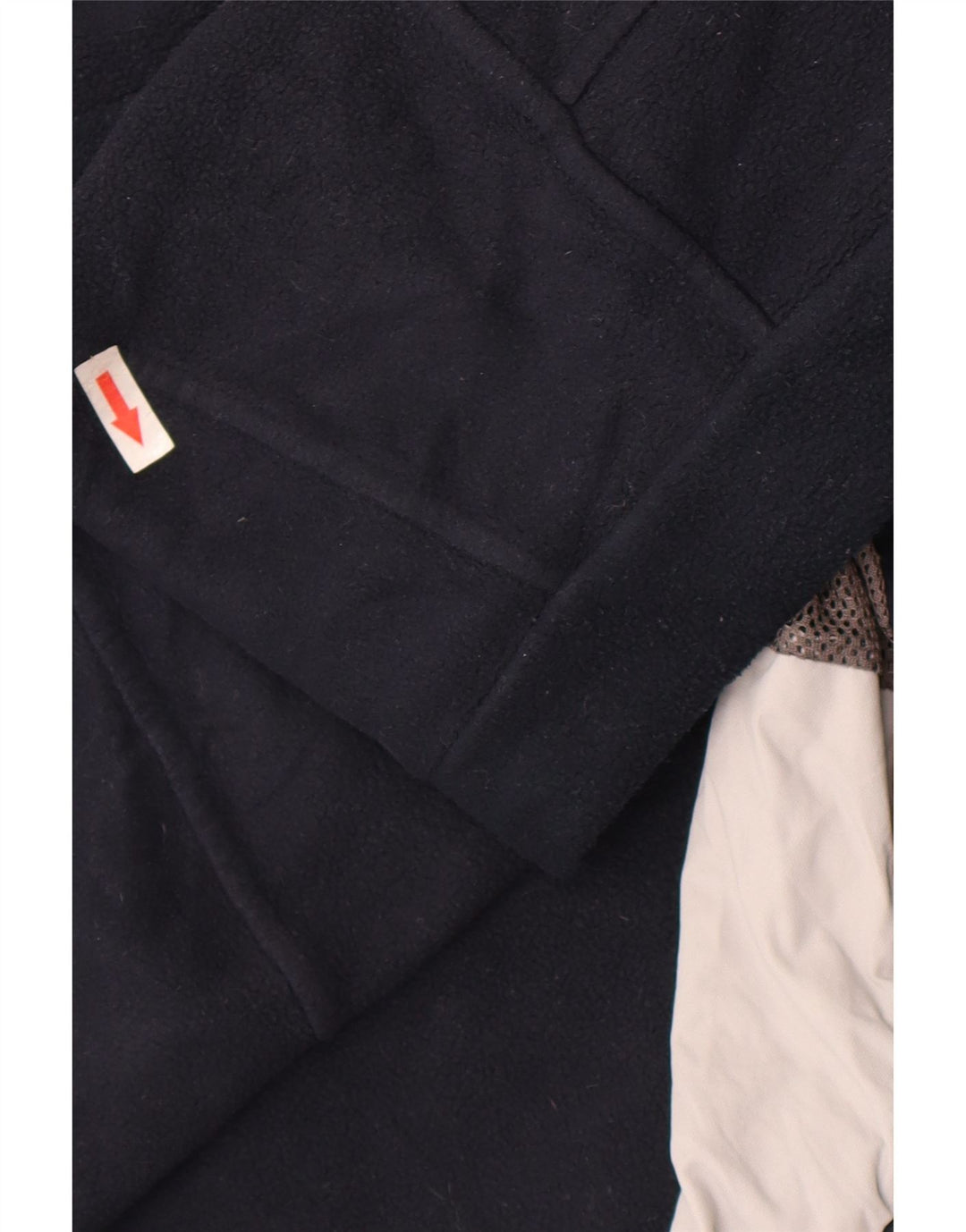 Jaqueta masculina de lã gráfica Helly Hansen UK 40 grande bloco colorido azul marinho