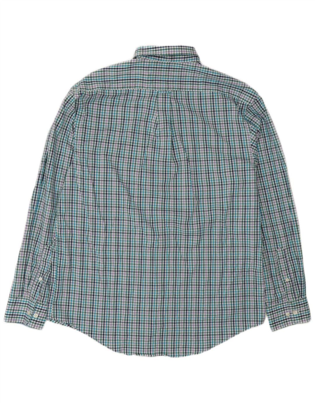 Camisa masculina IZOD grande algodão xadrez multicolorido