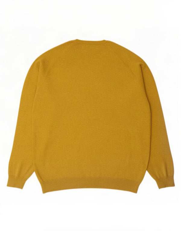 Suéter masculino Superdry com gola redonda 2XL algodão amarelo