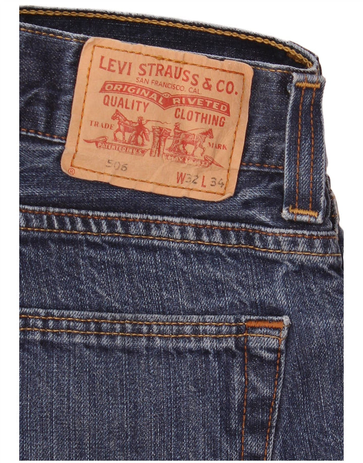 Jeans Levis 506 Straight Masculino W32 L32 Azul
