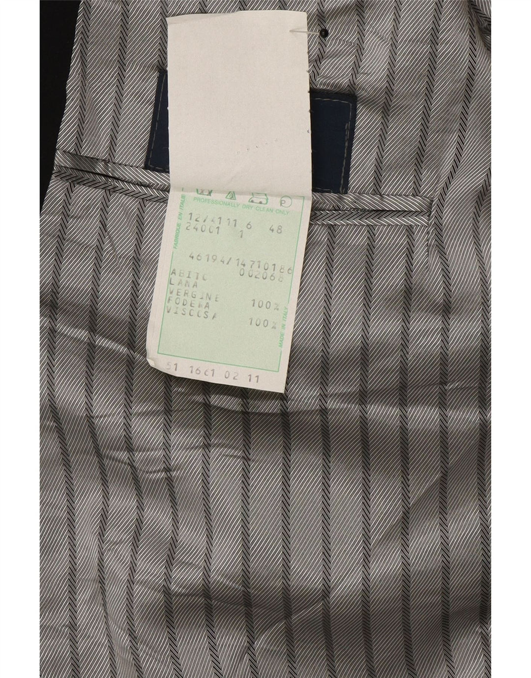 Jaqueta blazer masculina vintage com 1 botão IT 48 lã preta média