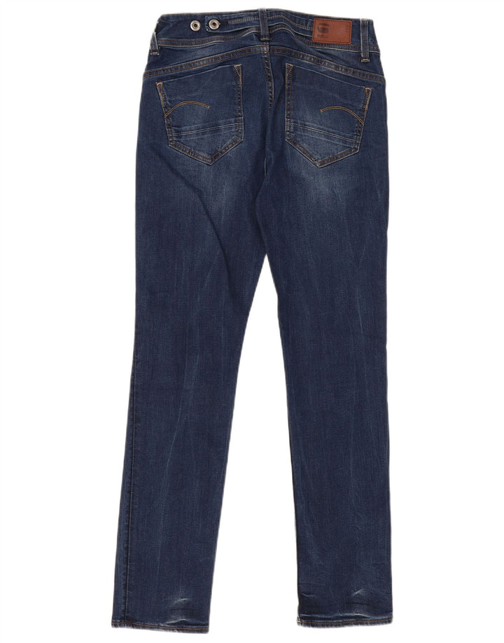 G-Star feminino Midge Straight Jeans W29 L30 azul marinho