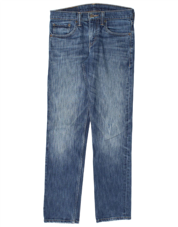 Levi's Masculino 511 Distressed Slim Jeans W28 L29 Azul Algodão