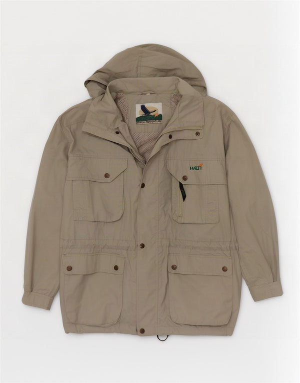 Jaqueta utilitária com capuz masculina Halti UK 40 poliéster verde grande