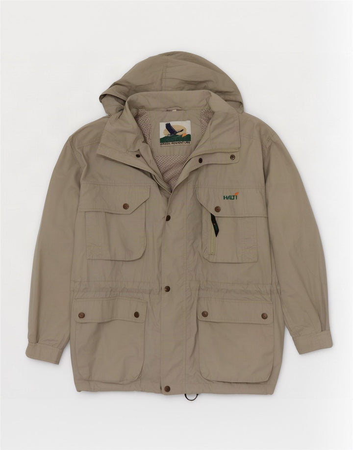 Jaqueta utilitária com capuz masculina Halti UK 40 poliéster verde grande