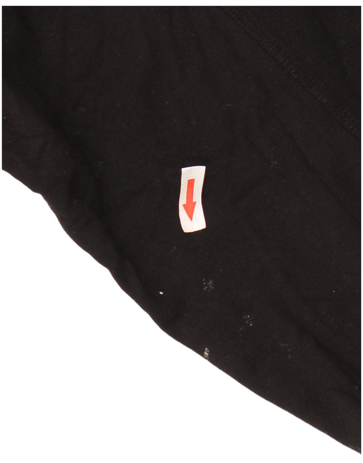 Zara moletom feminino manga 3/4 oversized jumper UK 14 médio preto