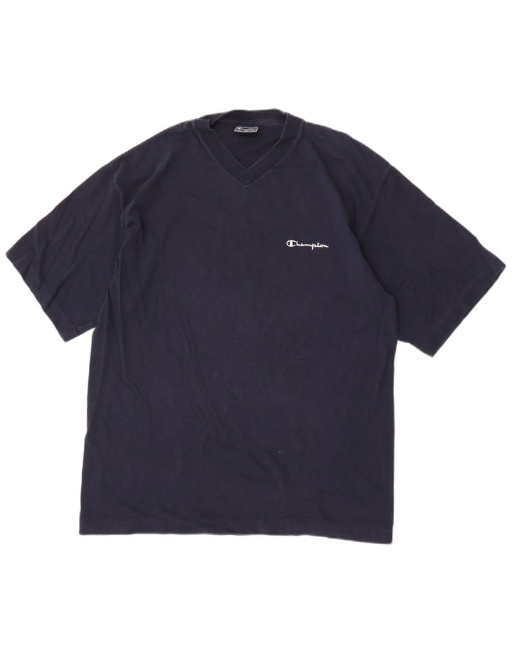 Camiseta masculina Champion grande algodão azul marinho