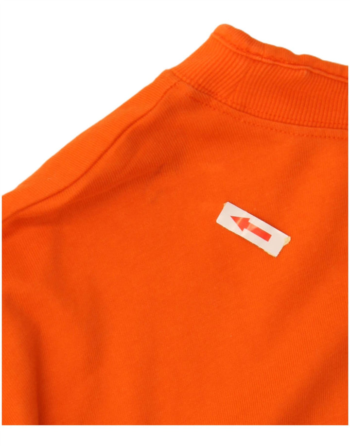ZARA moletom feminino jumper UK 16 grande algodão laranja