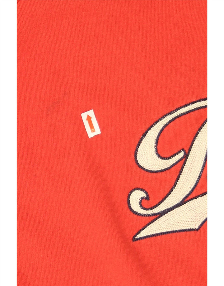 Puma Mens Graphic Moletom Jumper Médio Algodão Vermelho