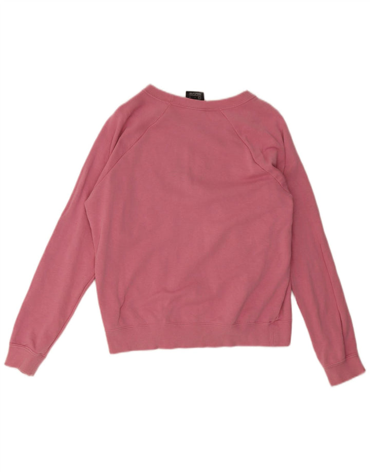 Nike feminino gráfico moletom jumper UK 10 pequeno rosa
