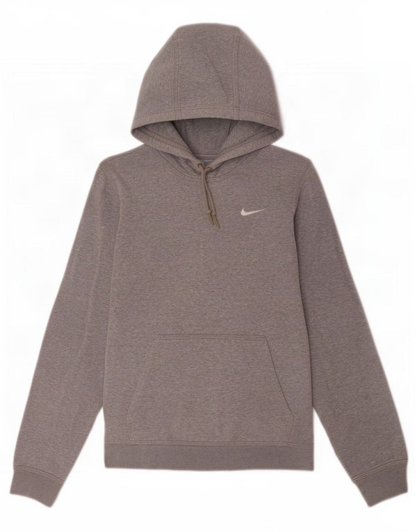 Jumper com capuz masculino Nike pequeno algodão manchado cinza
