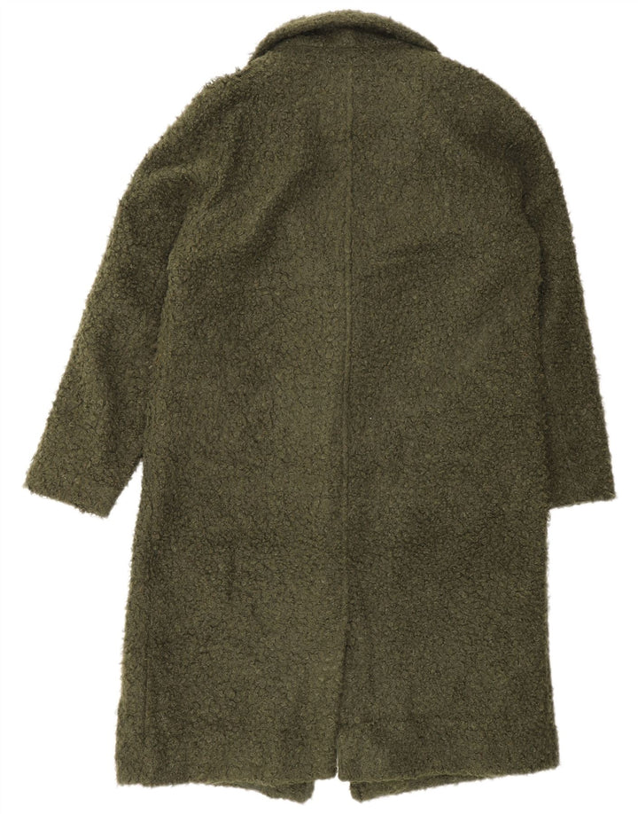 Sobretudo feminino Marks & Spencer de ajuste solto Reino Unido 12 poliéster verde médio