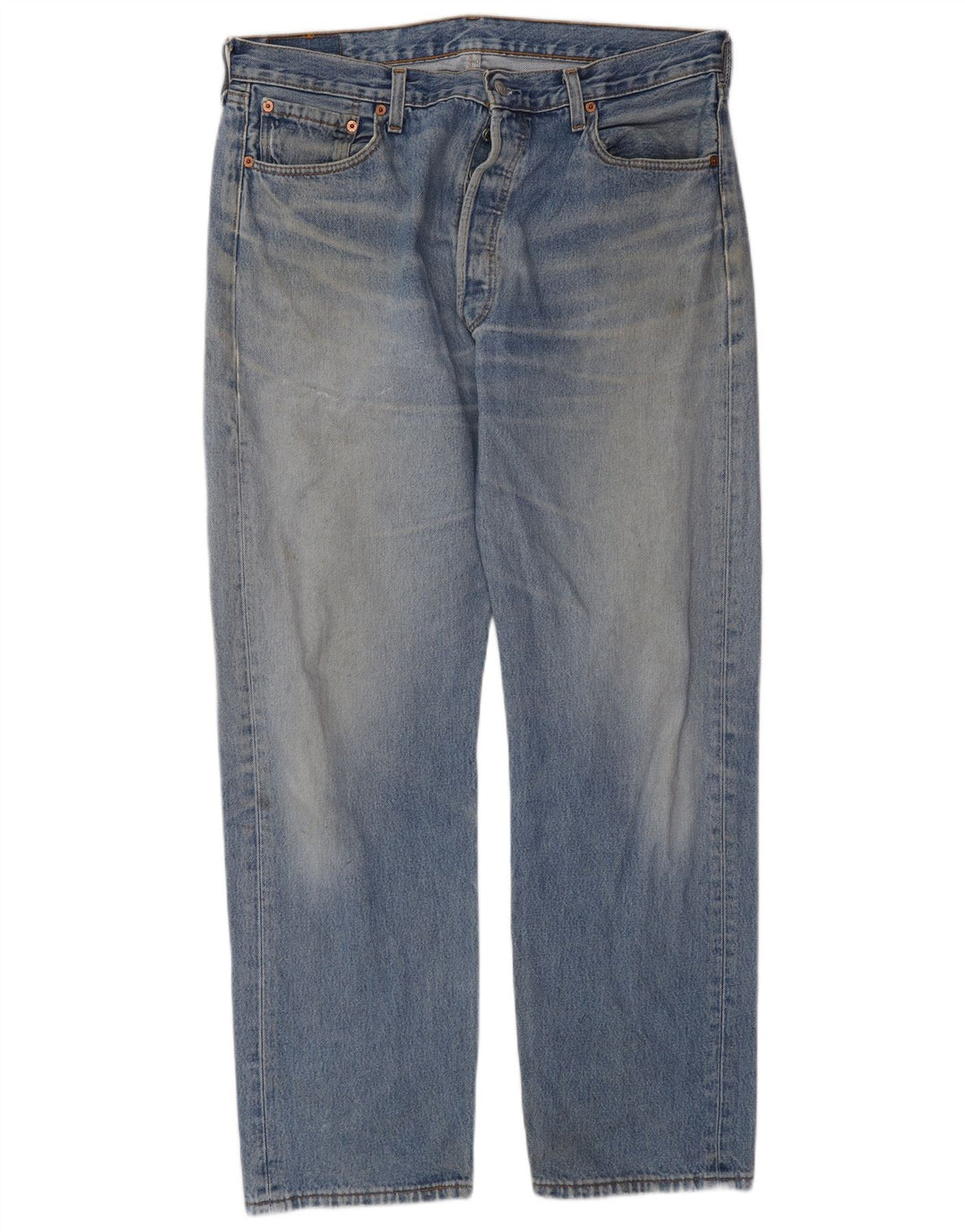Calça jeans reta masculina Levi's W38 L32 azul algodão