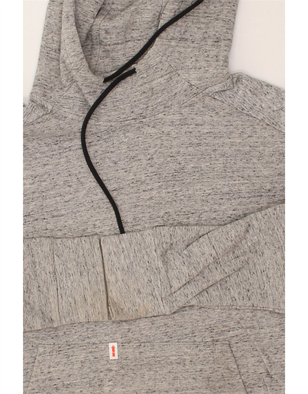 ADIDAS Womens Hoodie Jumper Small Grey Flecked Vintage Adidas and Second-Hand Adidas from Messina Hembry 