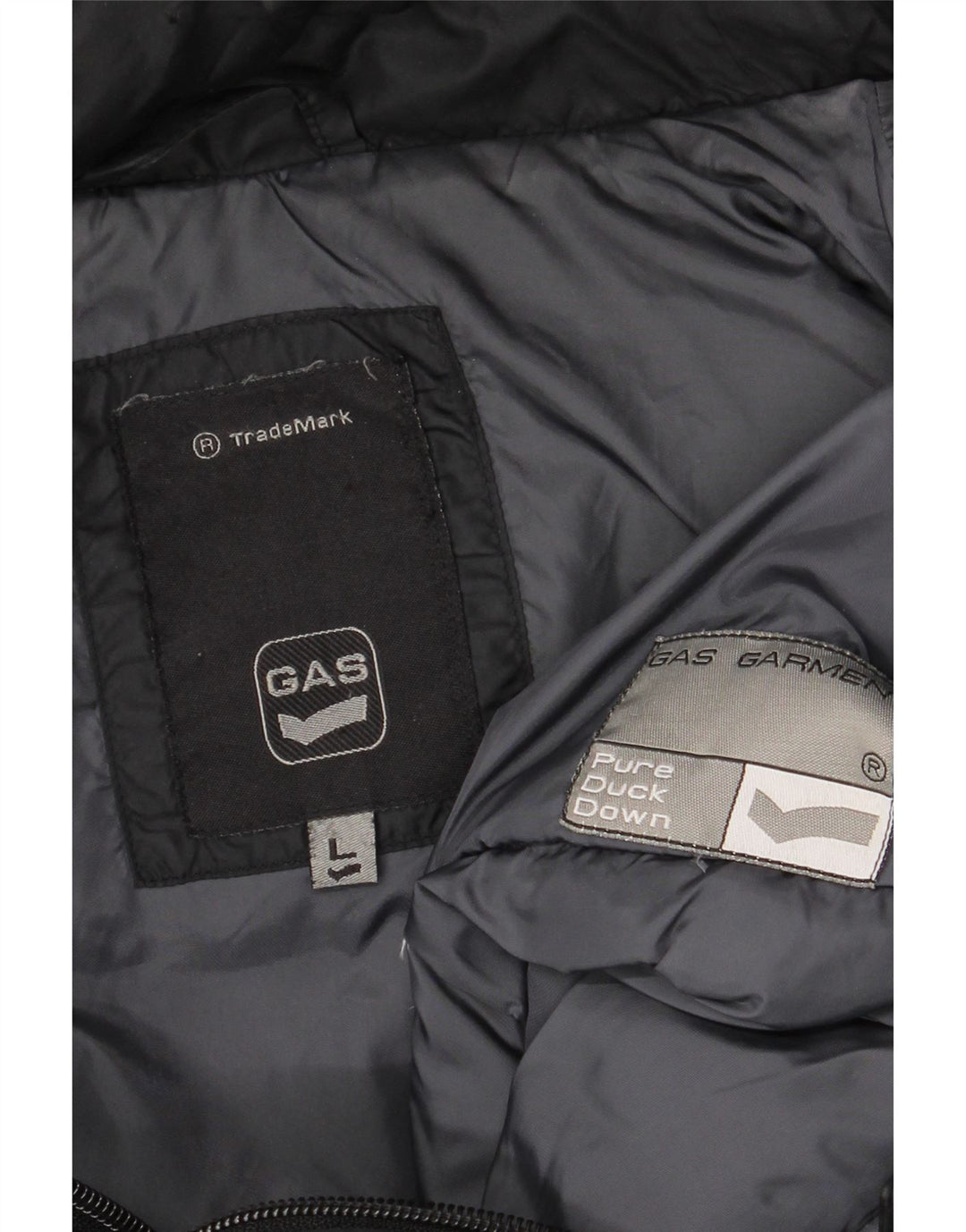 Jaqueta acolchoada com capuz masculina Gas UK 40 grande preta