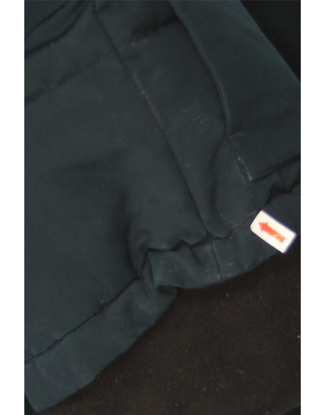Jaqueta acolchoada com capuz superdimensionada feminina Superdry UK 8 pequena azul marinho