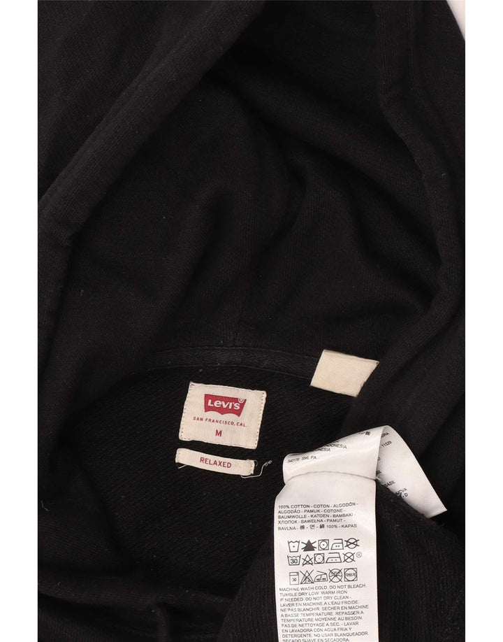 Moletom com capuz masculino Levi's Graphic Relaxed Fit médio algodão preto