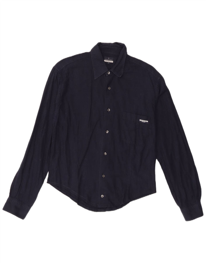Camisa masculina Trussardi grande azul marinho