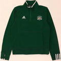 Adidas Mens Ohio Zip Neck Moletom Jumper Médio Verde