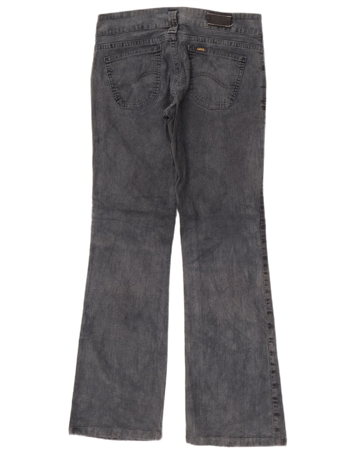 Calça feminina Leela Flare W28 L29 algodão azul
