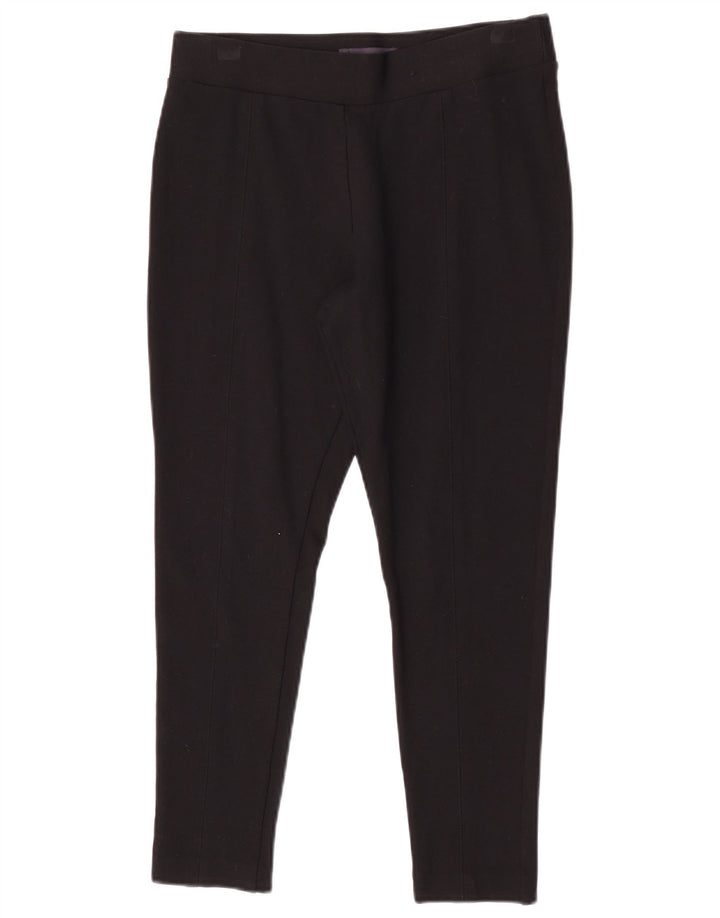 Leggings curtos femininos Marks & Spencer Reino Unido 12 viscose preta média