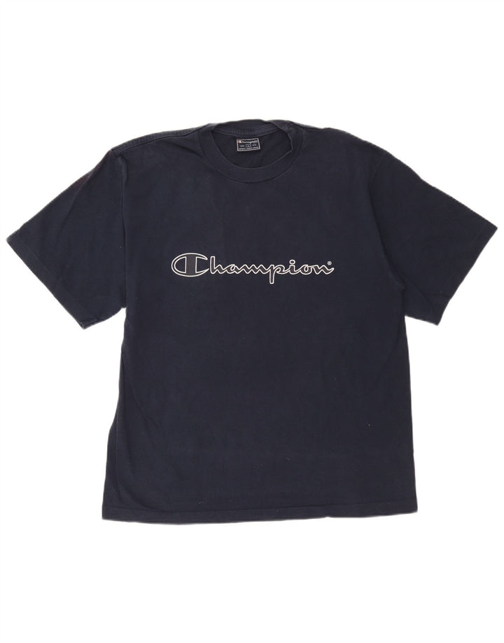 Camiseta gráfica masculina Champion grande azul marinho