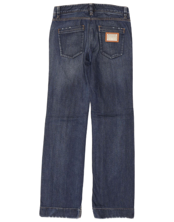 Dolce & Gabbana Jeans retos femininos IT 38 XS W28 L32 algodão azul marinho