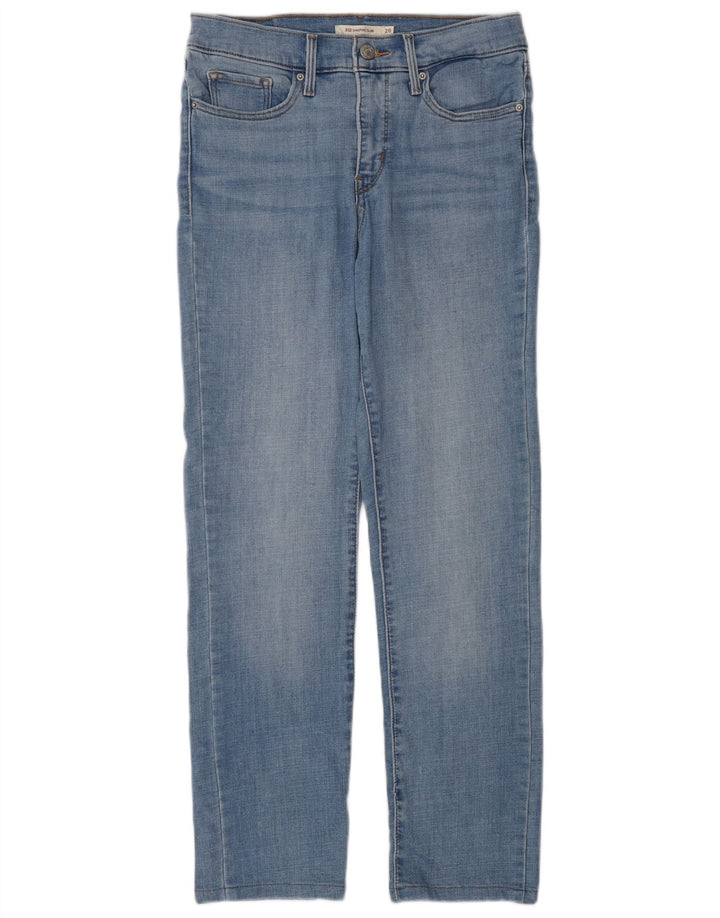 Calça jeans feminina Levi's 312 Shaping Slim W28 L27 azul algodão