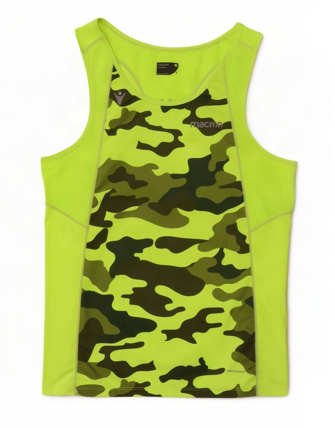 Colete masculino Macron Top camuflagem verde médio