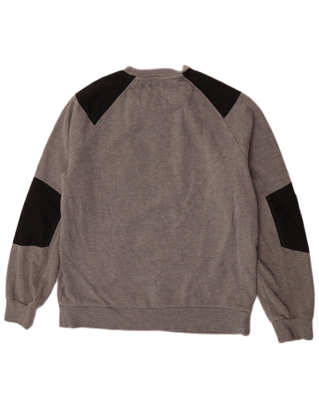 Dkny moletom masculino jumper médio cinza colorblock algodão