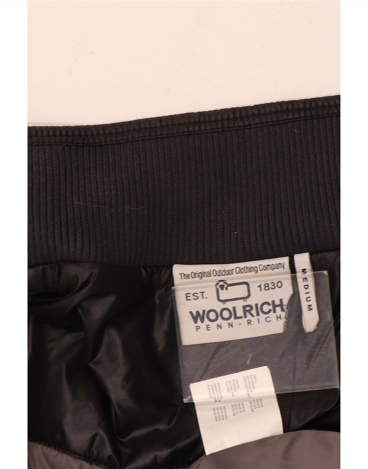 Jaqueta bomber masculina Woolrich Reino Unido 38 nylon preto médio
